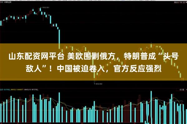 山东配资网平台 美欧围剿俄方，特朗普成“头号敌人”！中国被迫卷入，官方反应强烈